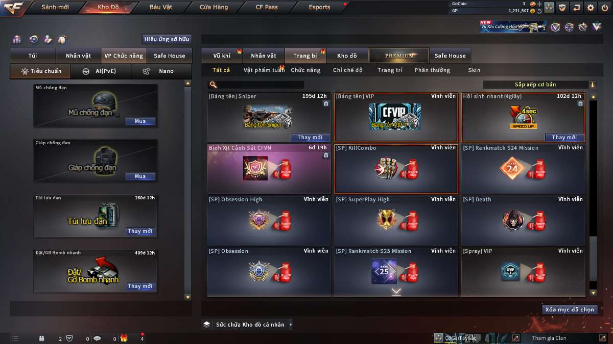 shop acc cf uy tin gia re